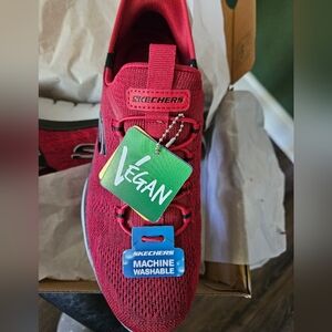 Men's Skecher Hands Free Slip In Sneakers, Size 8.5 in Red